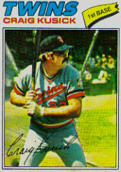 1977 Topps Baseball Cards      038      Craig Kusick